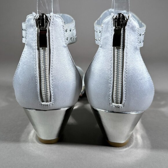 Maripe Julia Mirror Finish On Sides Zips On The Back Sandals Size 11M - Picture 6 of 16